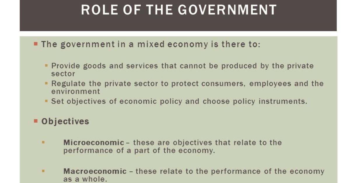 What is the Role of the Government in Economic Development